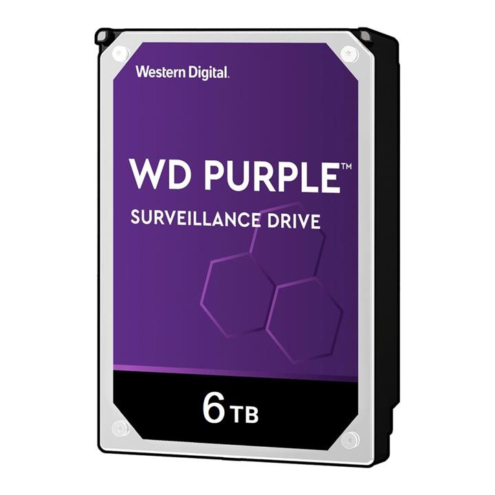 هارددیسک اینترنال وسترن دیجیتال مدل Purple WD60EJRX-A ظرفیت 6 ترابایت Western Digital Purple WD60EJRX-A Internal Hard Disk 6TB